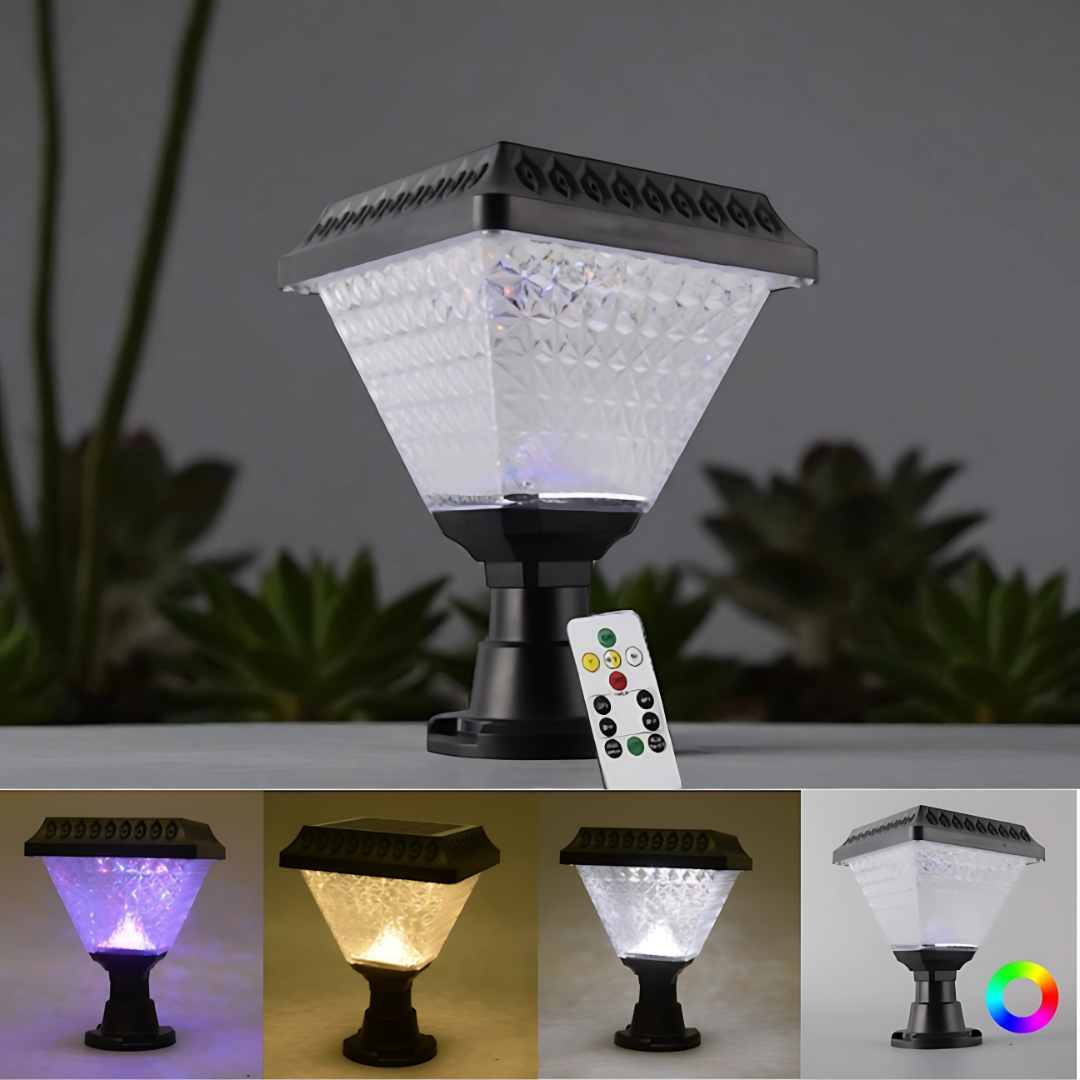 UBliss LED Solar Garden Lights with Remote Control | RGB Mode | Waterproof LED Pathway Lights for Outdoor Decoration, Driveways, and Landscaping