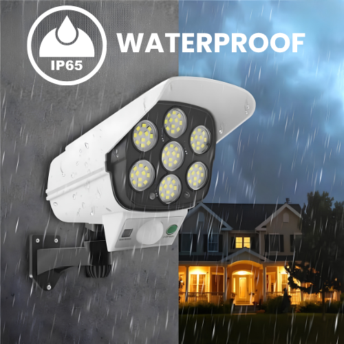 77 LED Solar Security Wall Light with Motion Sensor & Remote Control Waterproof