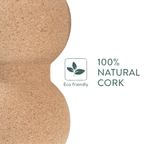 UBliss Natural Cork Peanut Massager Ball – Deep Tissue Pressure, Spine Alignment Support & Full-Body Muscle Recovery Tool