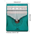 UBliss Kalimba Combo 17 & 21 Key Mahogany Wood Thumb Piano  | Soft Melodic Tone | Portable Musical Instrument for Relaxation, Meditation & Beginners.