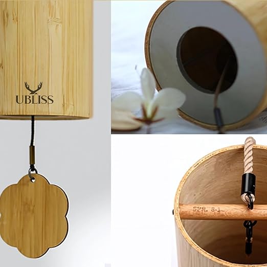 UBliss Bamboo Wind Chime (Summer) – Natural Soothing Tones for Garden, Balcony & Meditation