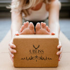 UBliss Premium Cork Set – 2 Blocks | 2 Massage Balls | 1 Peanut Massager Ball | Natural, Non-Slip & Eco-Friendly Yoga & Mobility Kit
