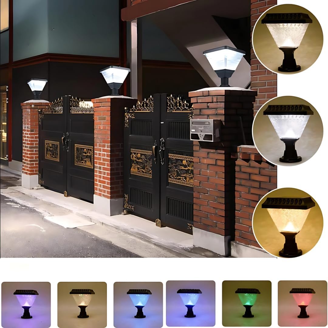 UBliss LED Solar Garden Lights with Remote Control | RGB Mode | Waterproof LED Pathway Lights for Outdoor Decoration, Driveways, and Landscaping