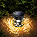 UBliss Solar Butterfly Shadow Garden Wall Light