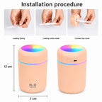 Portable Humidifier with RGB Light | USB C Powered 300ml