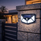 UBliss Solar Interaction Wall Lamp, Motion Sensor Outdoor Light, 100 LED Waterproof Solar Wall Light for Garden, Gate, Balcony, Pathway & Home Security