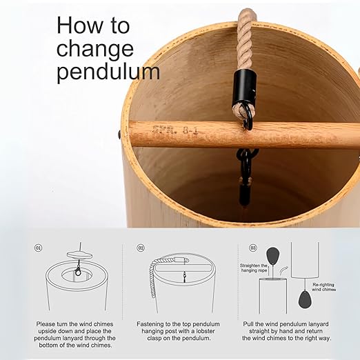 UBliss Bamboo Wind Chime (Summer) – Natural Soothing Tones for Garden, Balcony & Meditation