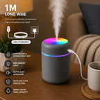 Portable Humidifier with RGB Light | USB C Powered 300ml
