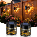 UBliss Solar Butterfly Shadow Garden Wall Light
