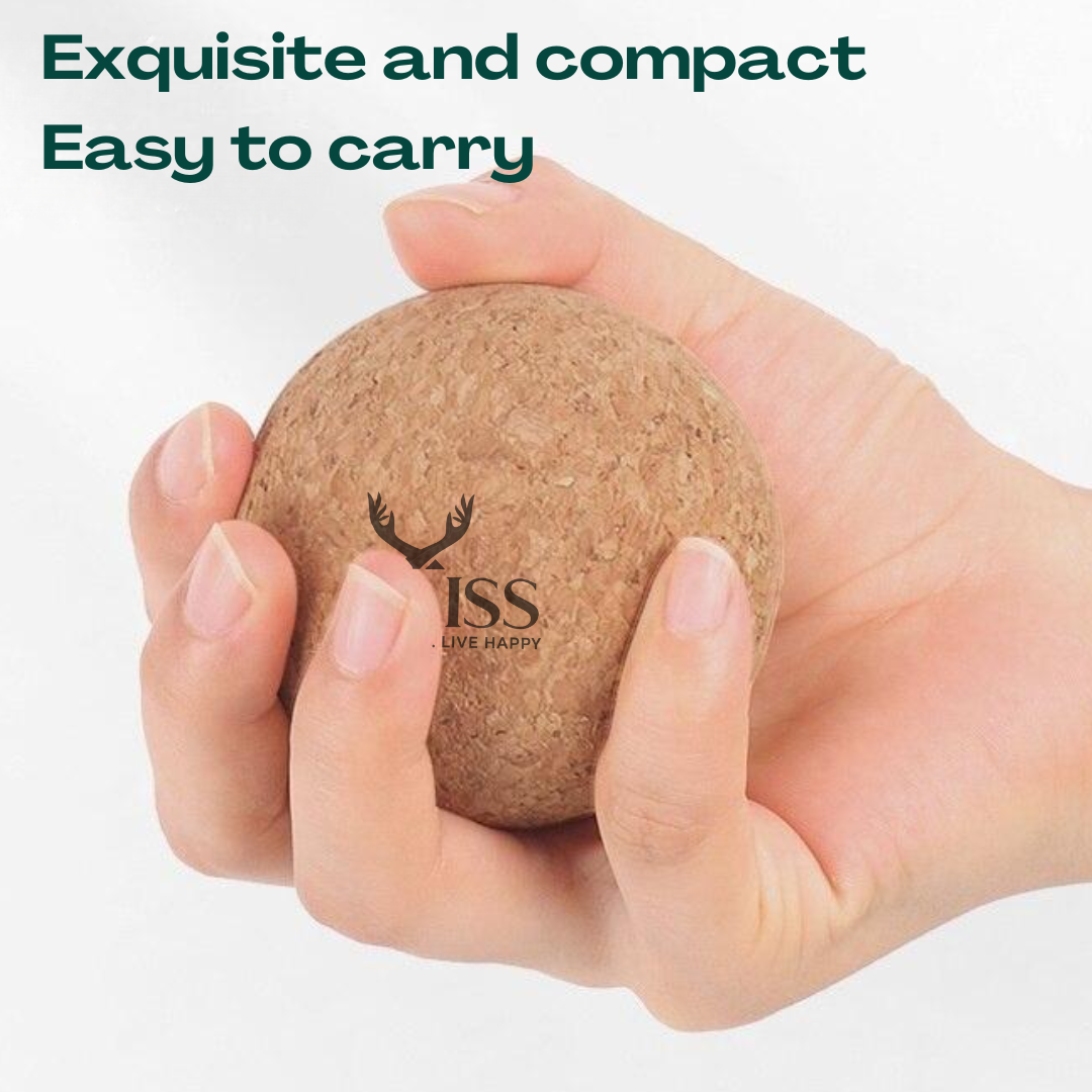 UBliss Natural Cork Yoga Massager Ball ( Set of 2 ) – Deep Pressure Trigger Point Therapy & Full-Body Mobility Tool