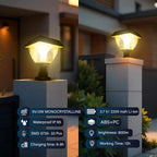 Premium Solar RGB Gate Light With Remote Control for a Stylish & Secure Entrance