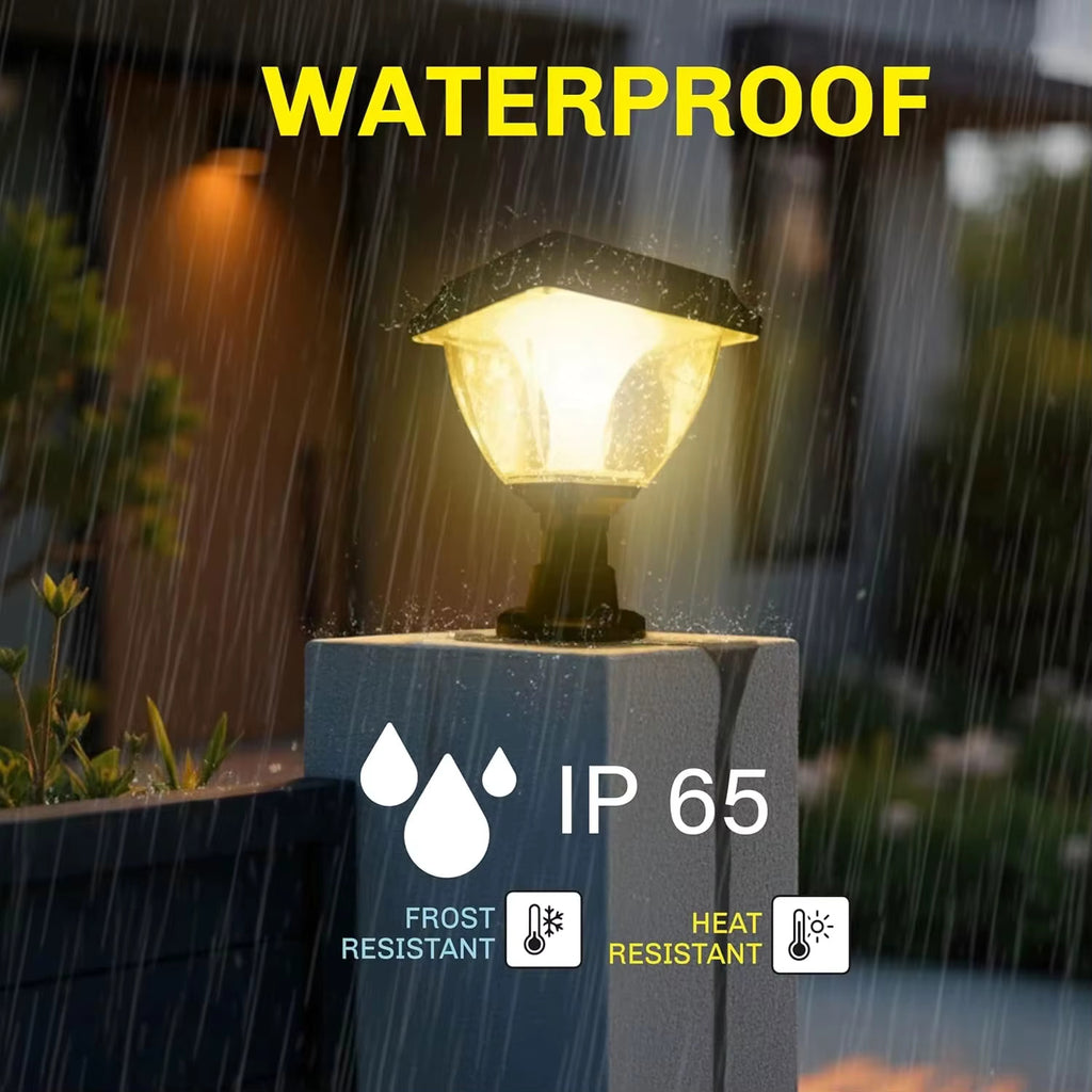 Premium Solar RGB Gate Light With Remote Control for a Stylish & Secure Entrance