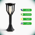 UBliss Solar Spiral Gate Light | Outdoor Waterproof Decorative Pillar & Garden Lamp | Warm White LED | Auto Dusk to Dawn | Solar Powered Light for Gate, Balcony, Lawn & Pathway