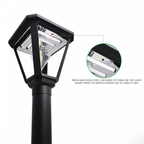 UBliss Solar Outdoor Gate Light | Waterproof Decorative Pillar & Wall Lamp | Warm White LED | Auto Dusk to Dawn | Solar Powered Garden, Balcony & Pathway Light