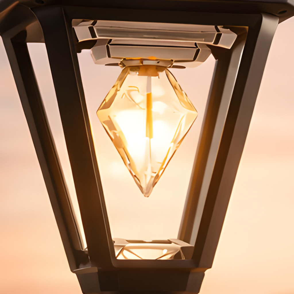 UBliss Solar Outdoor Gate Light | Waterproof Decorative Pillar & Wall Lamp | Warm White LED | Auto Dusk to Dawn | Solar Powered Garden, Balcony & Pathway Light