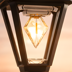 UBliss Solar Outdoor Gate Light | Waterproof Decorative Pillar & Wall Lamp | Warm White LED | Auto Dusk to Dawn | Solar Powered Garden, Balcony & Pathway Light