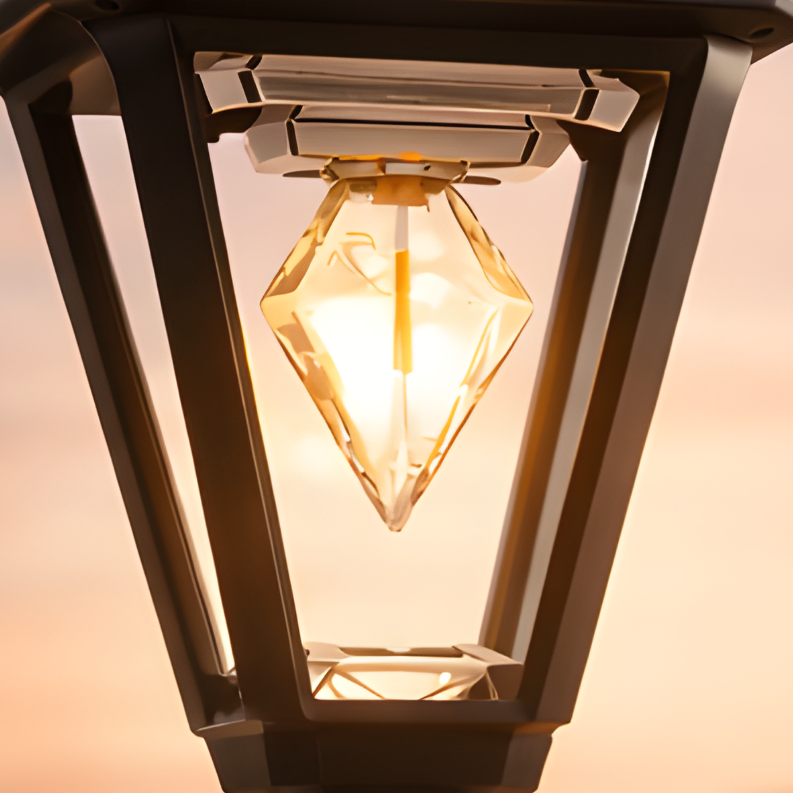 UBliss Solar Outdoor Gate Light | Waterproof Decorative Pillar & Wall Lamp | Warm White LED | Auto Dusk to Dawn | Solar Powered Garden, Balcony & Pathway Light