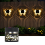 UBliss Solar Butterfly Shadow Garden Wall Light