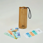 UBliss Wave Series Wind Chime – 8 Bar Double Swing Meditation Chime with Natural Bamboo, Calming Sound for Yoga, Relaxation, Healing & Home Décor