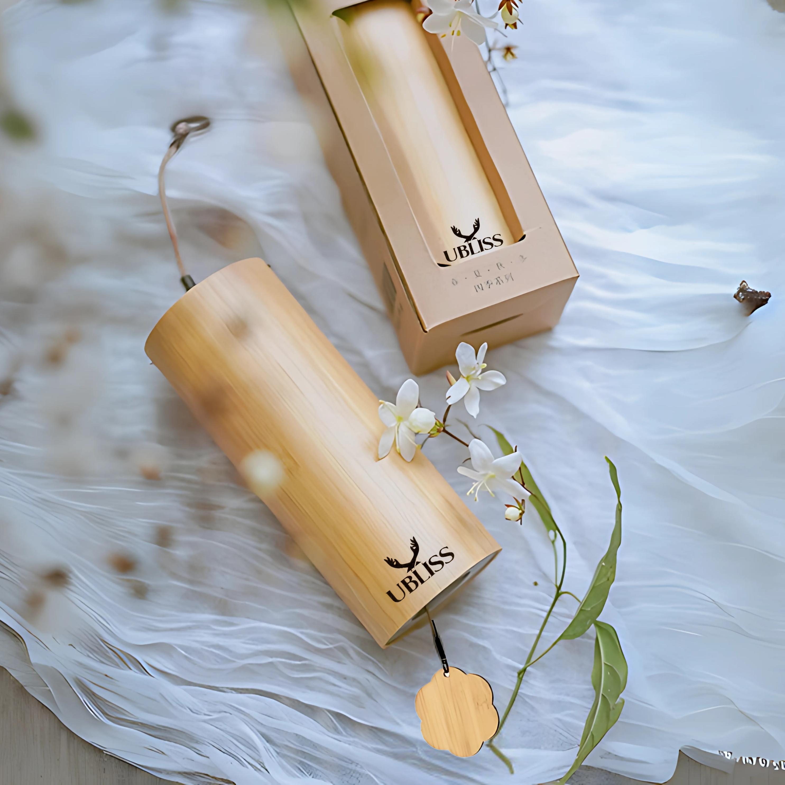 UBliss Bamboo Wind Chime Combo Pack Of 2 (Winter + Summer) – Handcrafted Natural Chimes with Relaxing Sound, Perfect for Garden, Balcony, Meditation