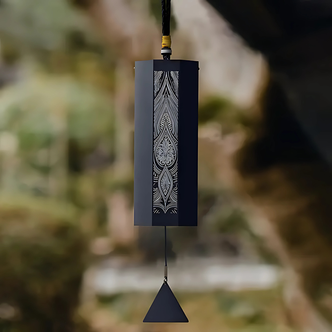 UBliss Aluminium Wind Chime 8 Notes, Octagon 8 Bars Meditation Series Single Swing