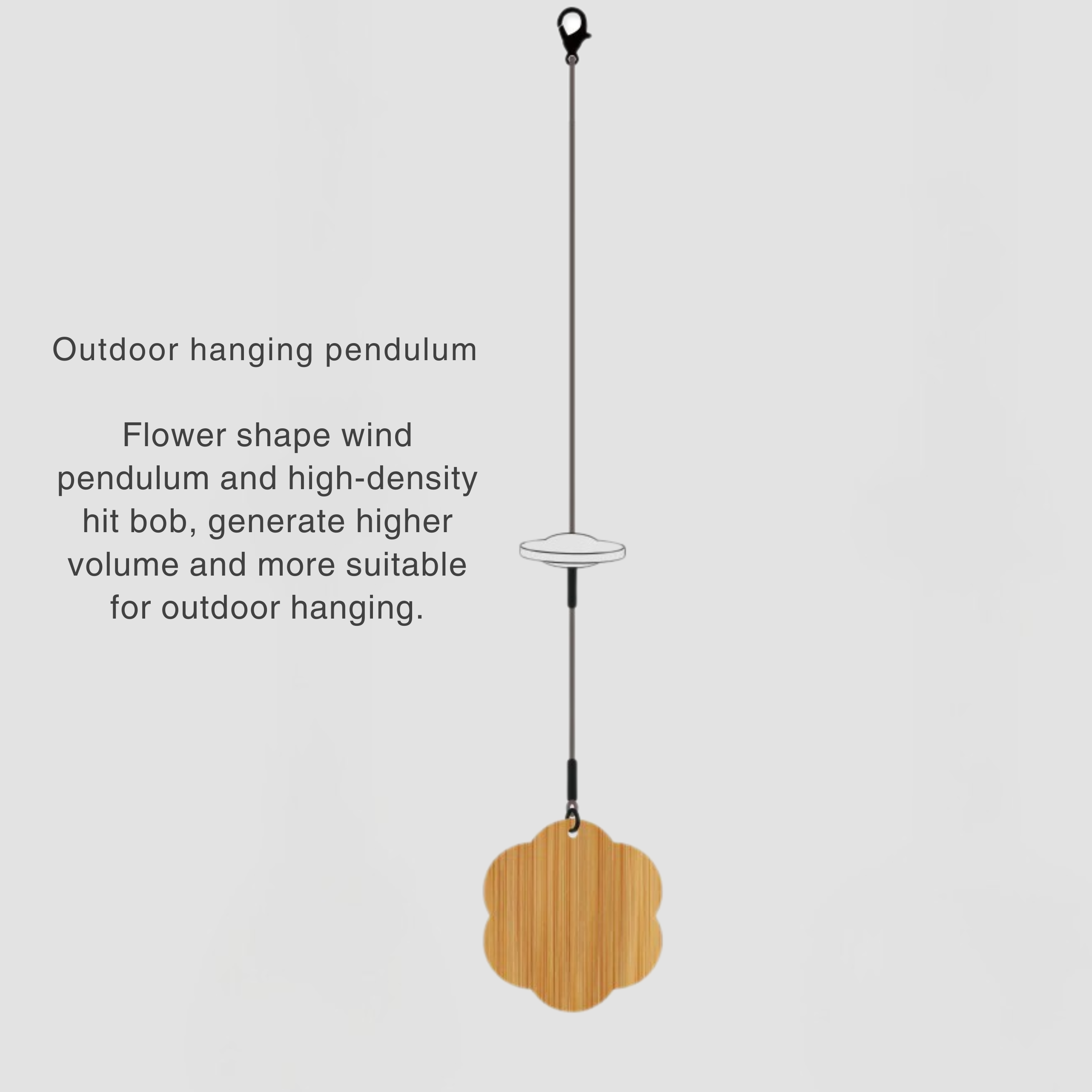 UBliss Bamboo Wind Chime Combo Pack Of 2 (Winter + Summer) – Handcrafted Natural Chimes with Relaxing Sound, Perfect for Garden, Balcony, Meditation